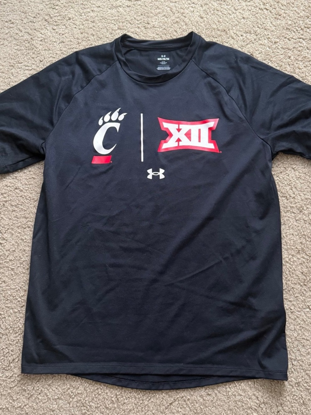 Under Armour Men’s Black Short Sleeve Cincinnati Big XII Graphic Tee